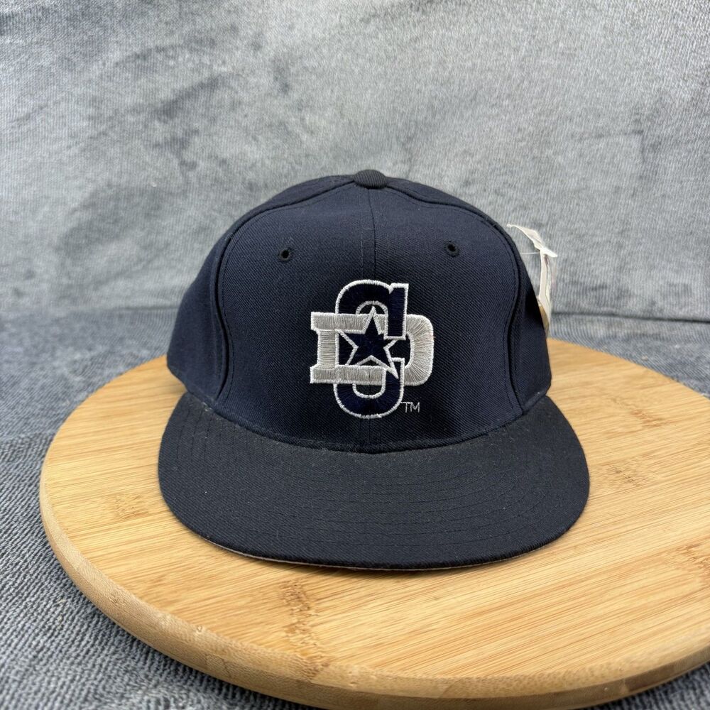 Vtg Dallas Cowboys Hat Cap Fitted Men 6 7/8 Blue NFL New Era Pro Model 5950 Wool